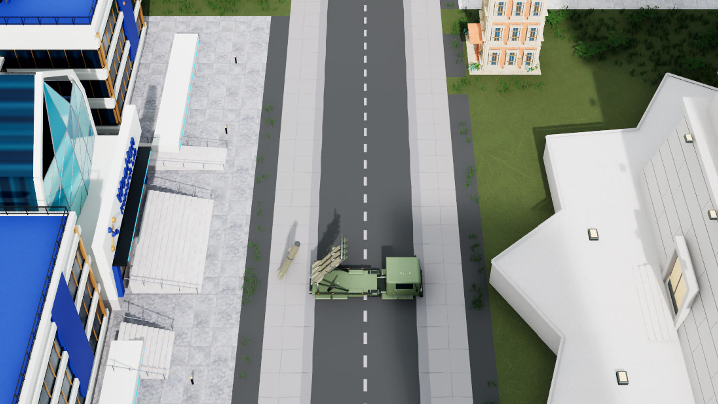 Current four-missile launcher truck in City Wars
